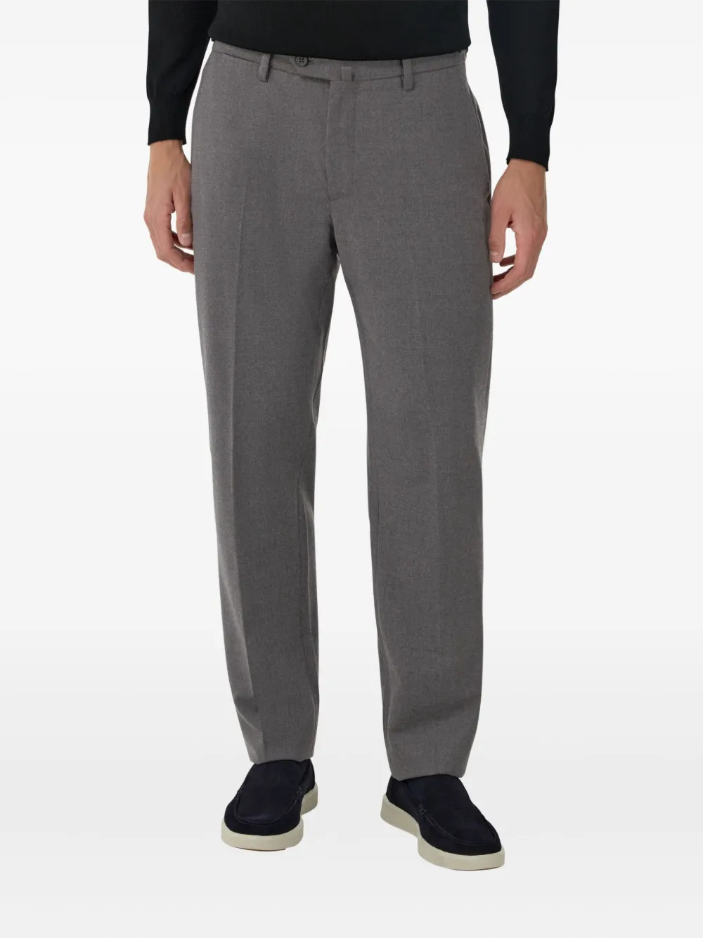 Boggi Milano Flanellen pantalon Grijs