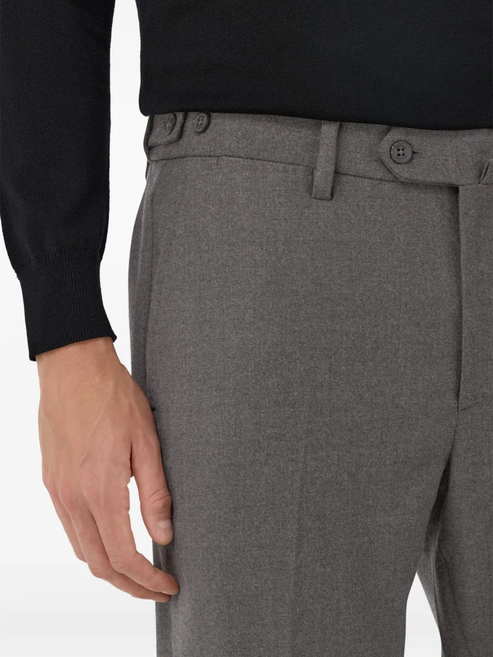 Boggi Milano Flanellen pantalon Grijs