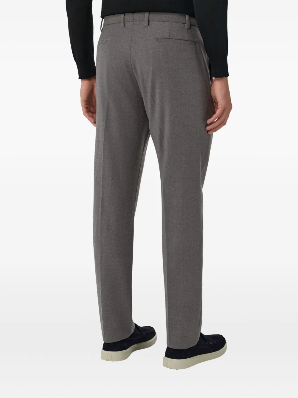 Boggi Milano Flanellen pantalon Grijs