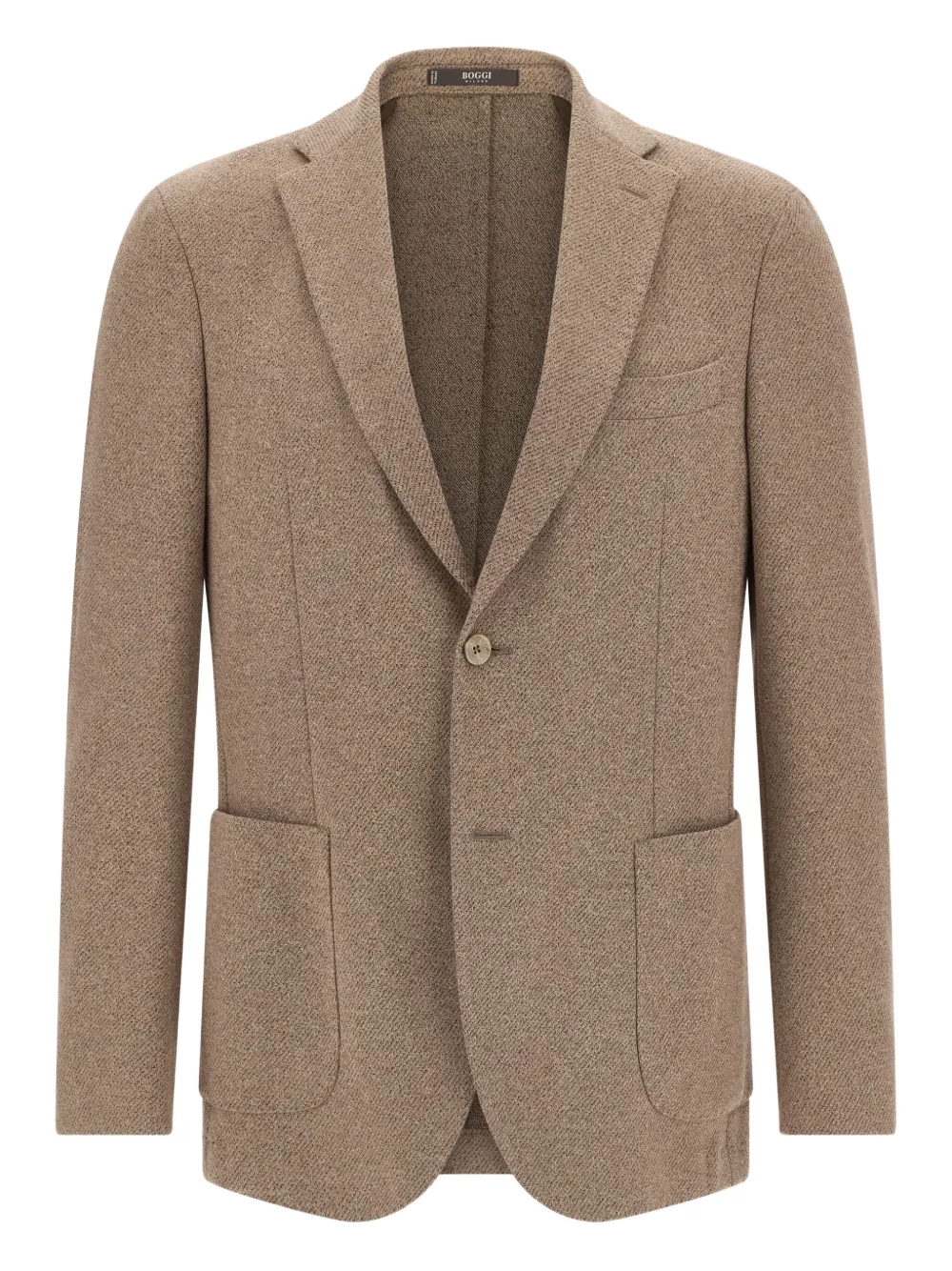 Boggi Milano patch-pocket blazer | Brown | Image 1
