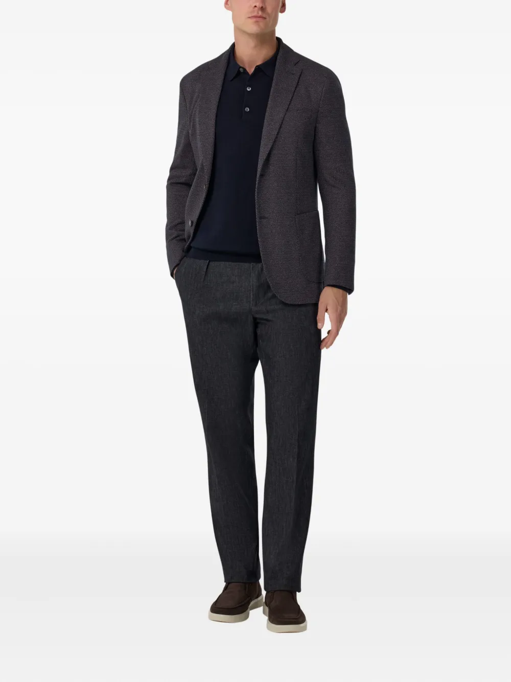Boggi Milano micro-patterned single-breasted blazer | Blazers | Image 2