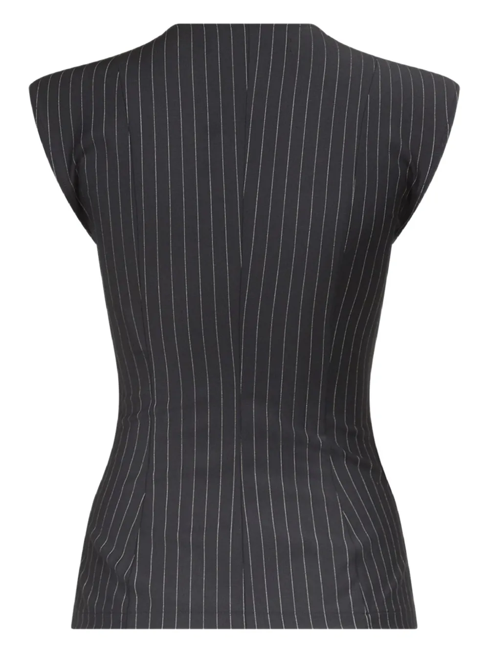 Ludovic de Saint Sernin Robin pinstripe top - Grijs