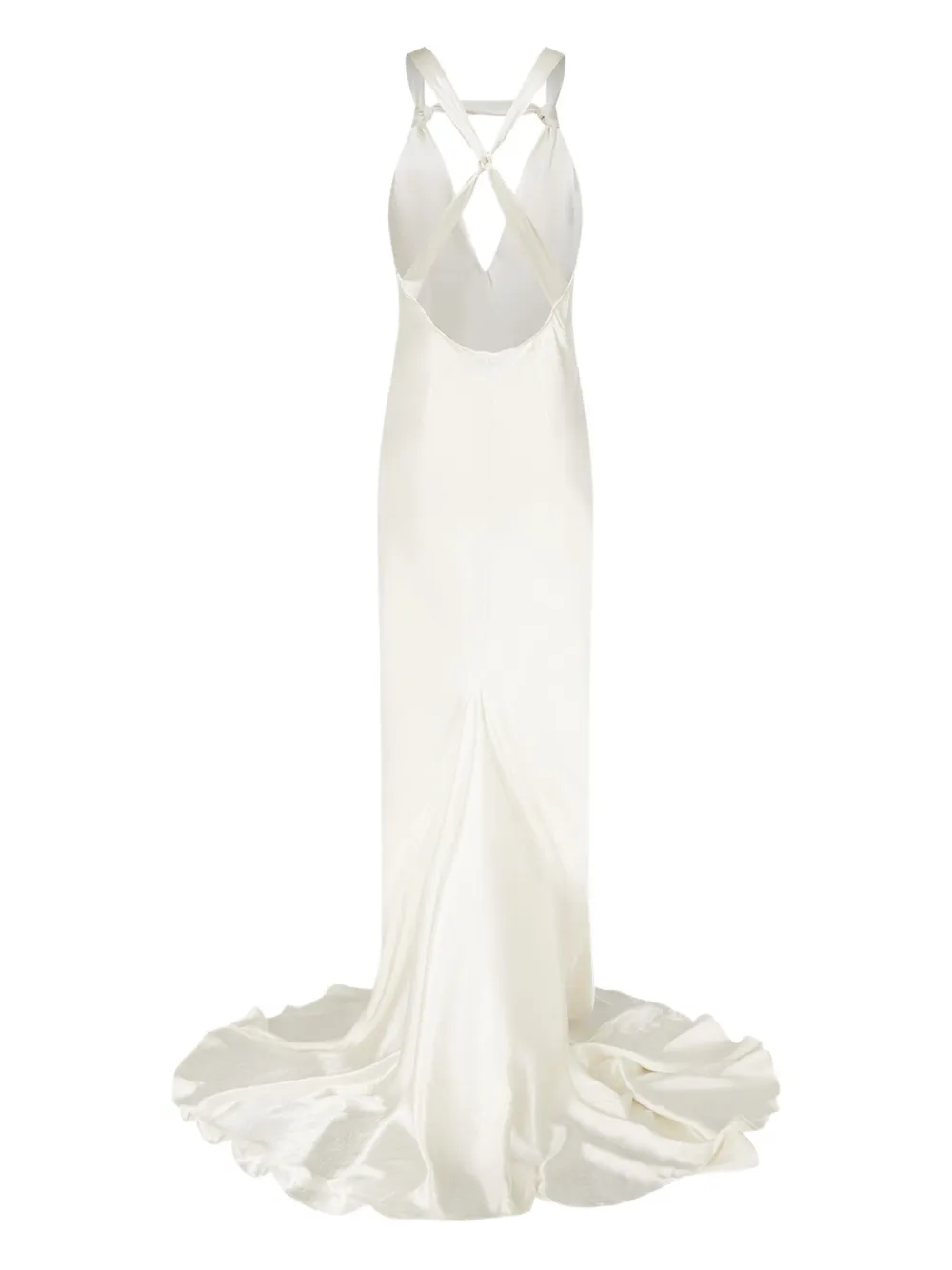 Ludovic de Saint Sernin Carrie criss-cross dress - Wit