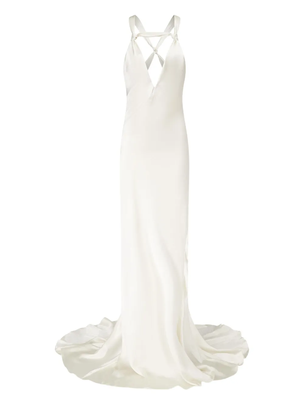 Ludovic de Saint Sernin Carrie criss-cross dress - ホワイト Ludovic de Saint Sernin Carrie criss-cross dress - ホワイト