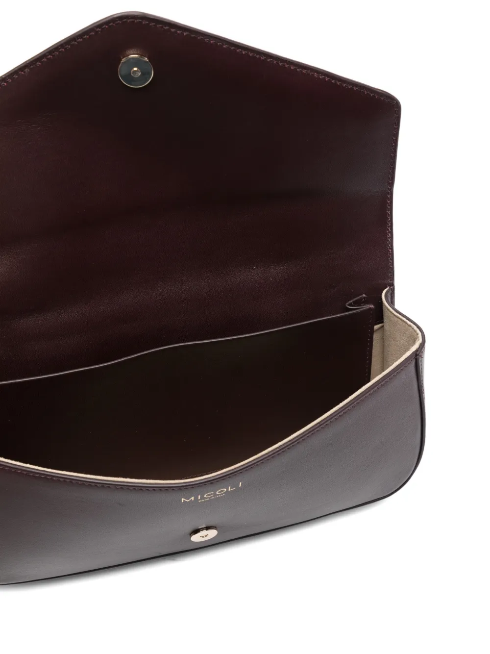 Micoli Medium Giornal Envelope Crossbody Bag In Burgundy