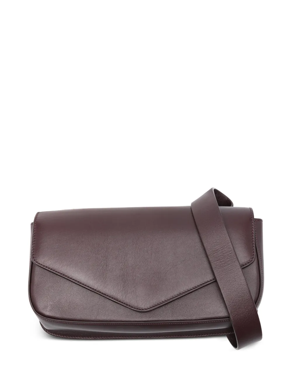 Micoli Medium Giornal Envelope Crossbody Bag In Burgundy