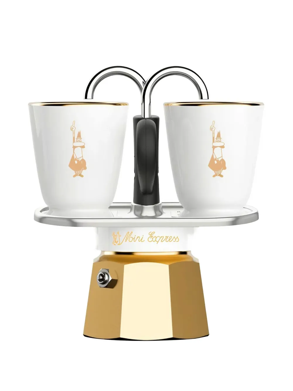 Bialetti Mini Express Cup Tableware (set Of Two) In Gold