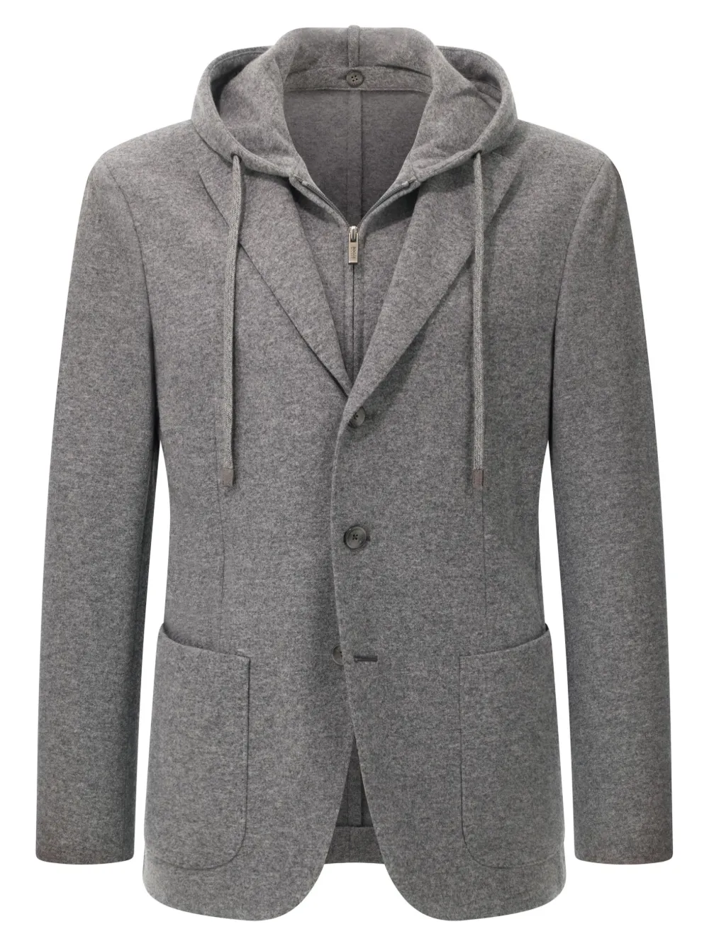 Boggi Milano Madison hooded blazer - Grigio