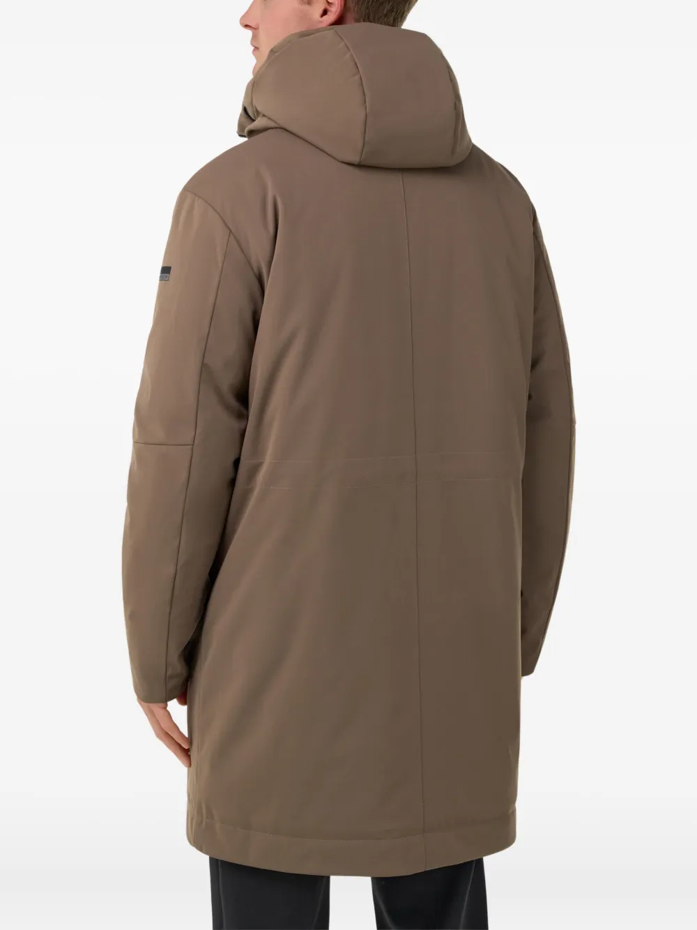 Boggi Milano L-Block gewatteerde jas Bruin