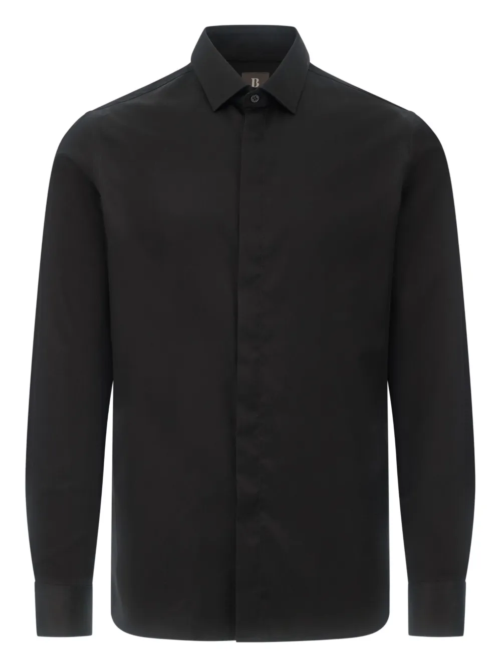 Boggi Milano long-sleeves cotton shirt - Schwarz