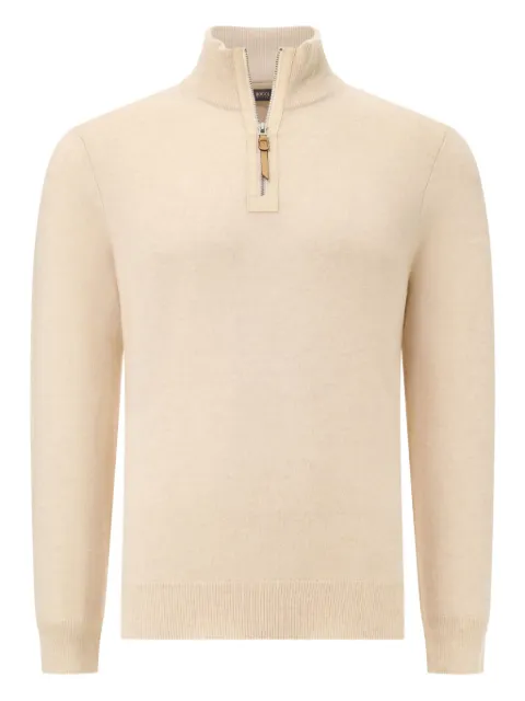 Boggi Milano suéter con medio cierre