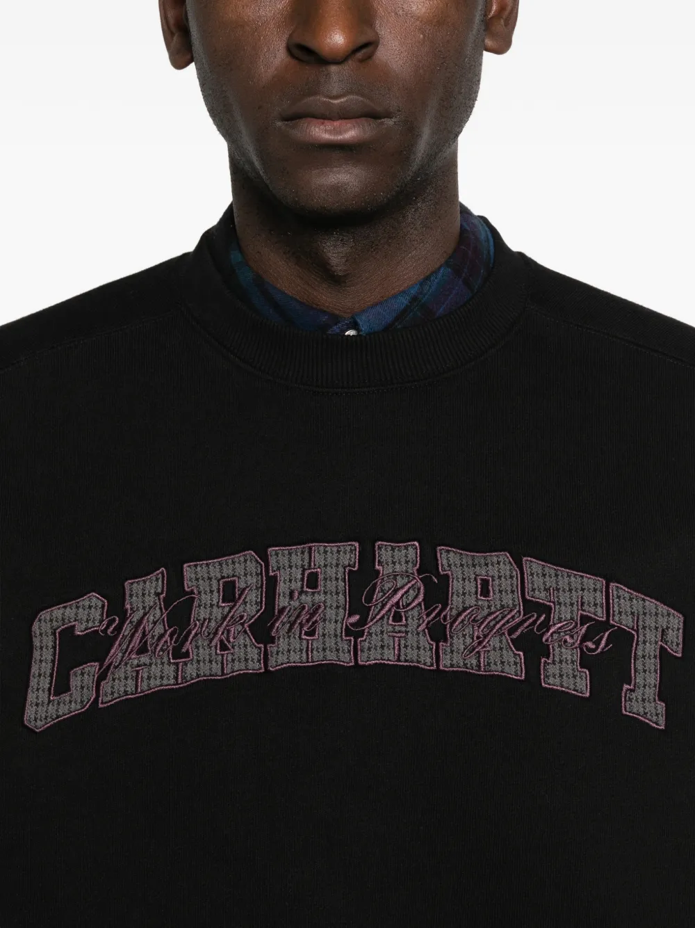 Carhartt Big School Logo Sweatshirt In Black
