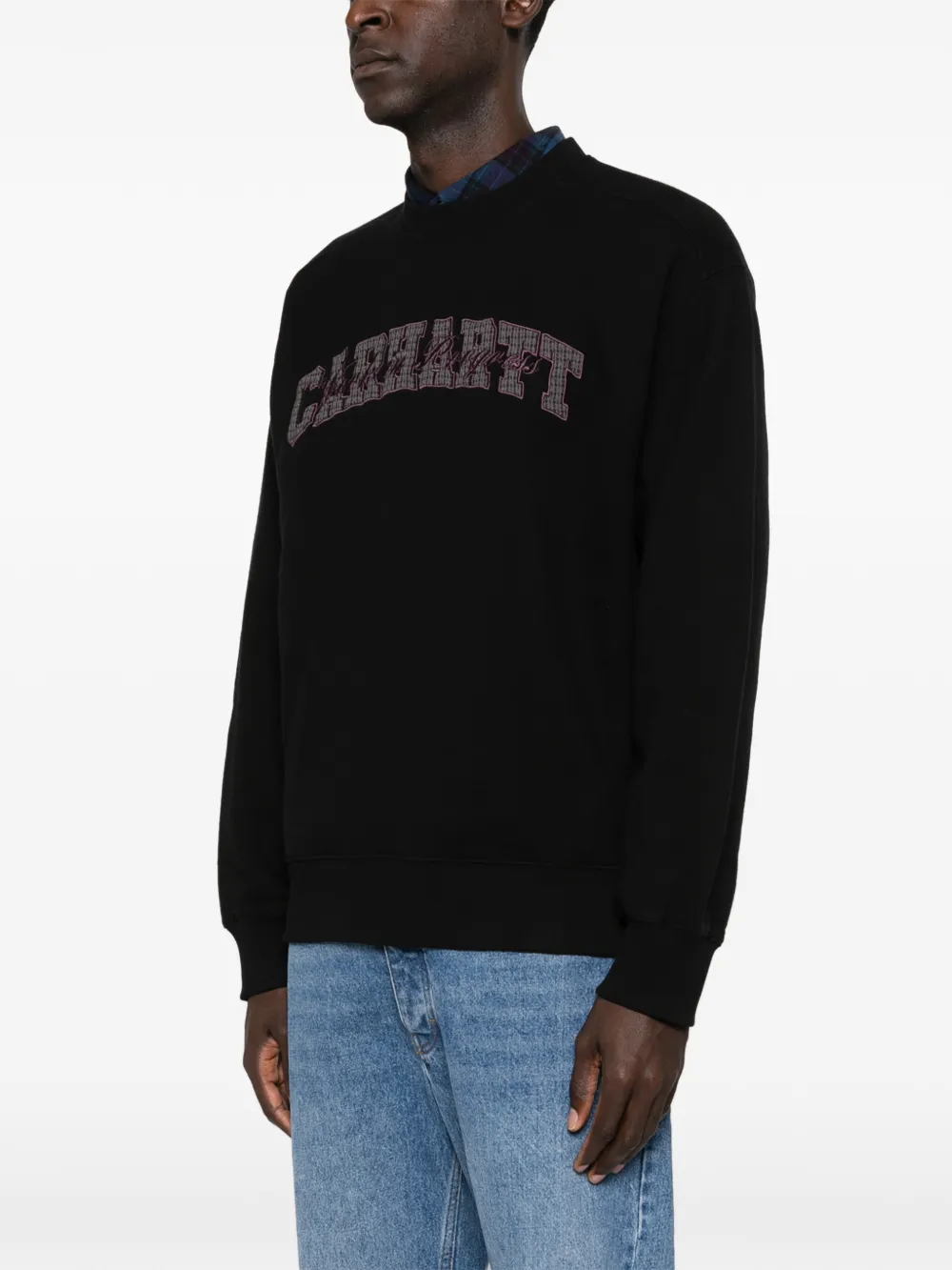 Carhartt Big School Logo Sweatshirt In Black