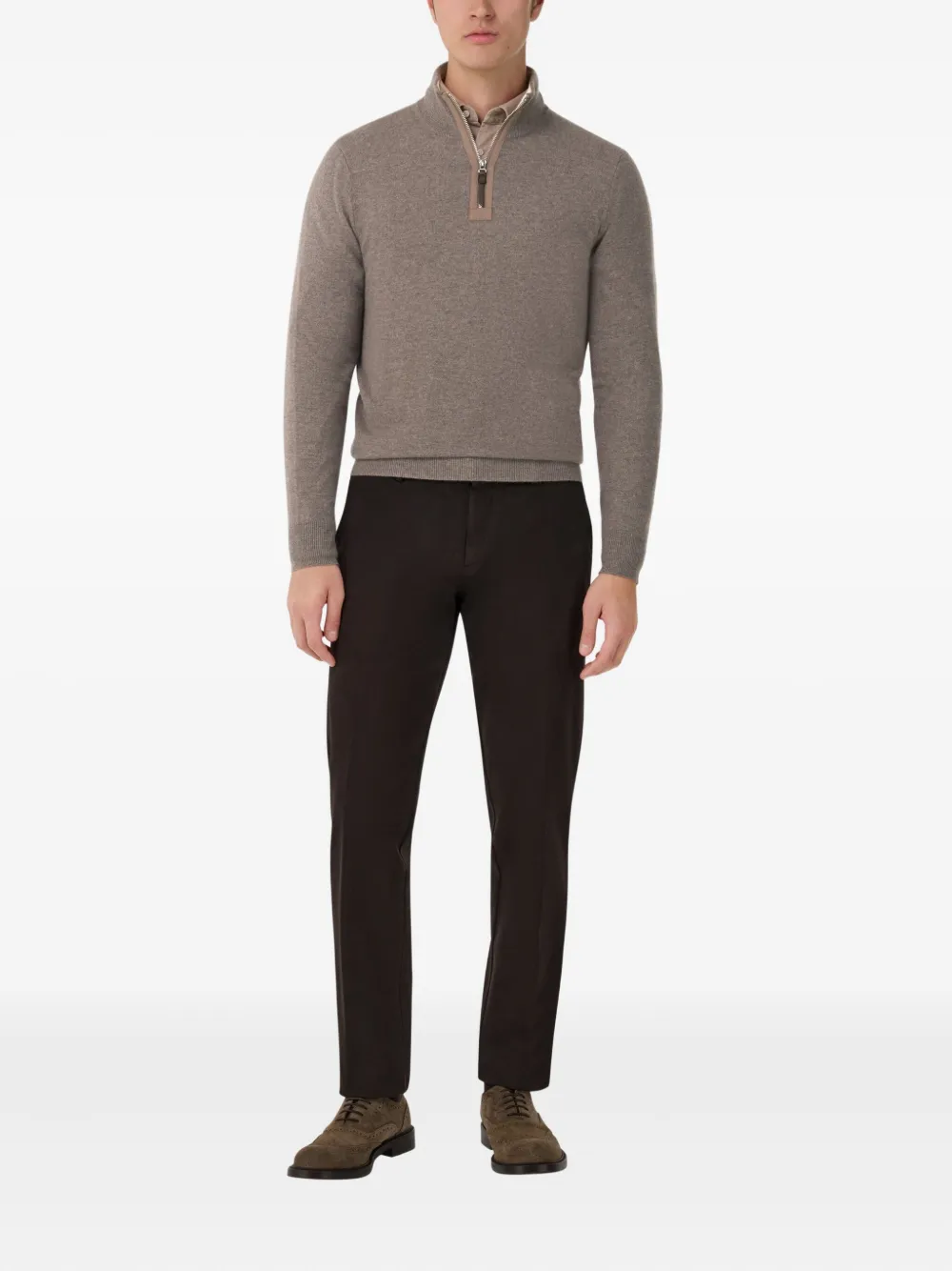 Boggi Milano half-zip pullover | Knitted Sweaters | Image 2