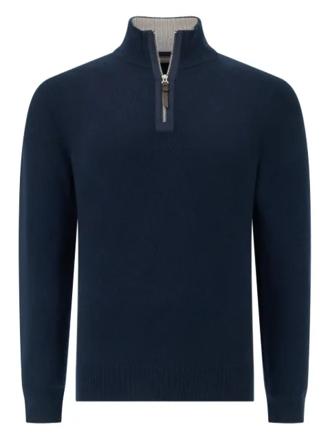 Boggi Milano suéter con medio cierre