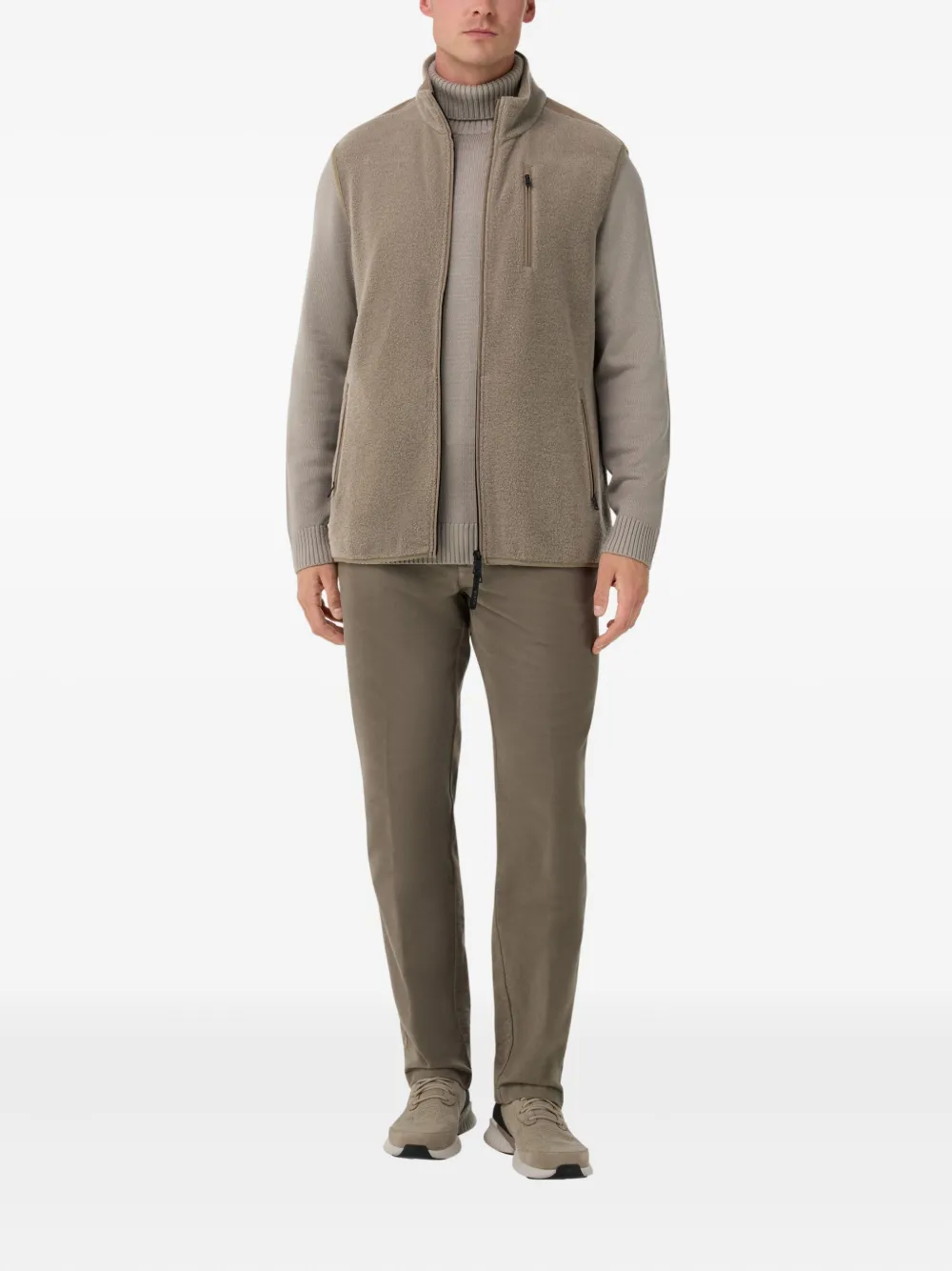 Boggi Milano full-zip teddy-texture gilet | Waistcoats & Gilets | Image 2