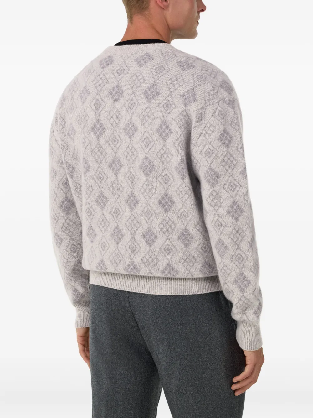 Boggi Milano Trui met ronde hals Grijs