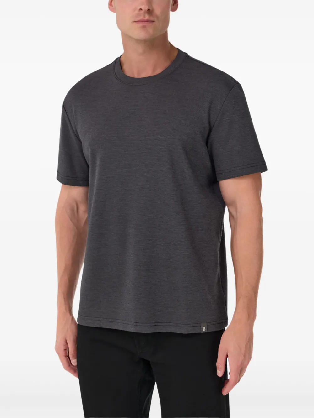 Boggi Milano T-shirt met ronde hals Grijs