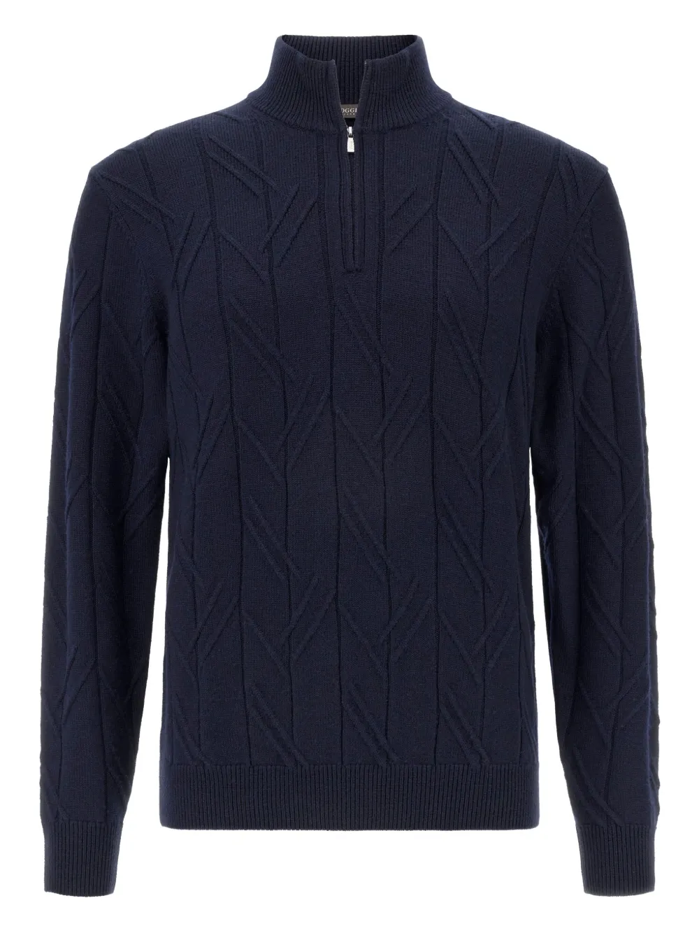 Boggi Milano half-zip sweater | Blue | Image 1
