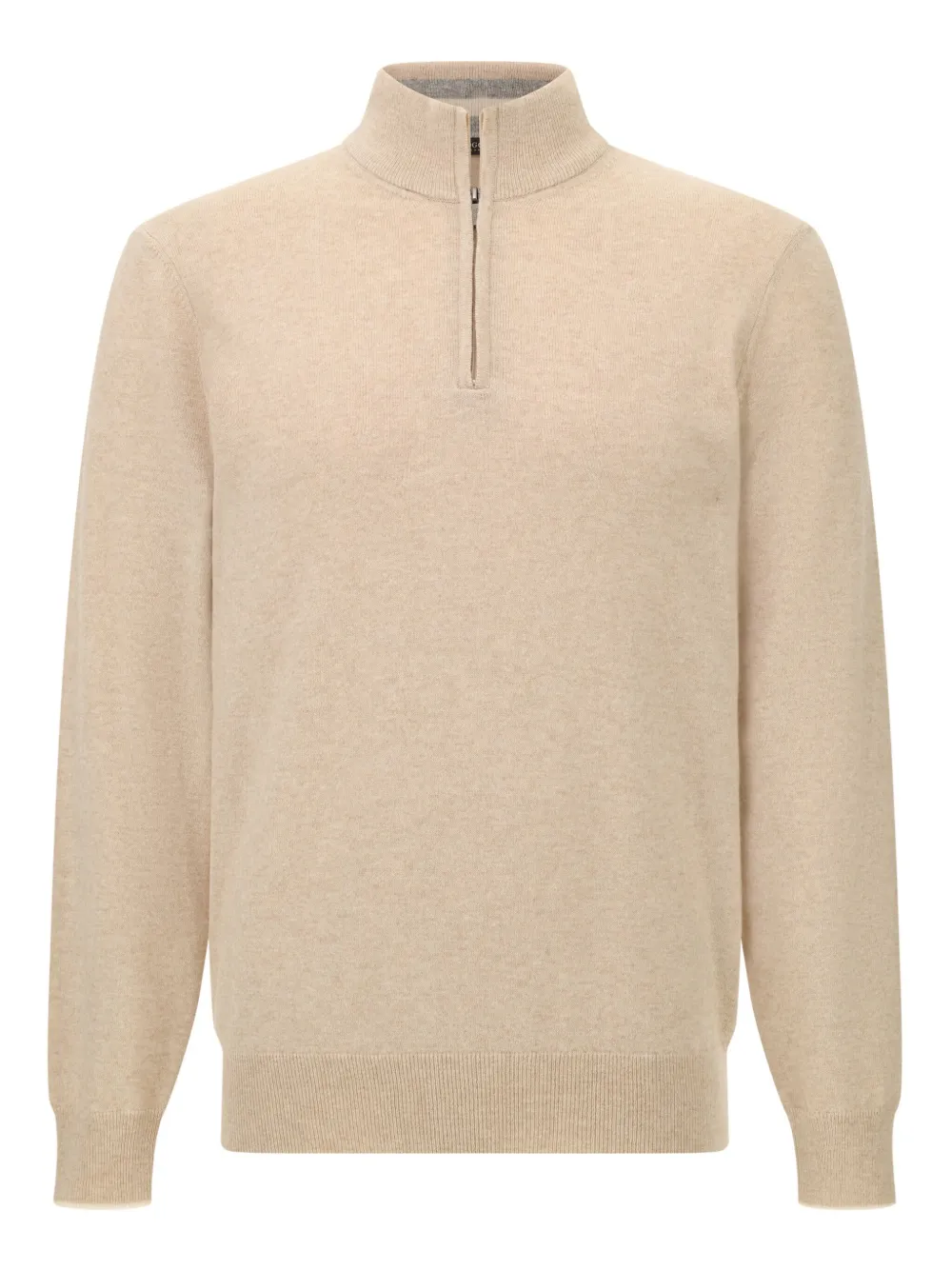 Boggi Milano half-zip sweater | Neutrals | Image 1