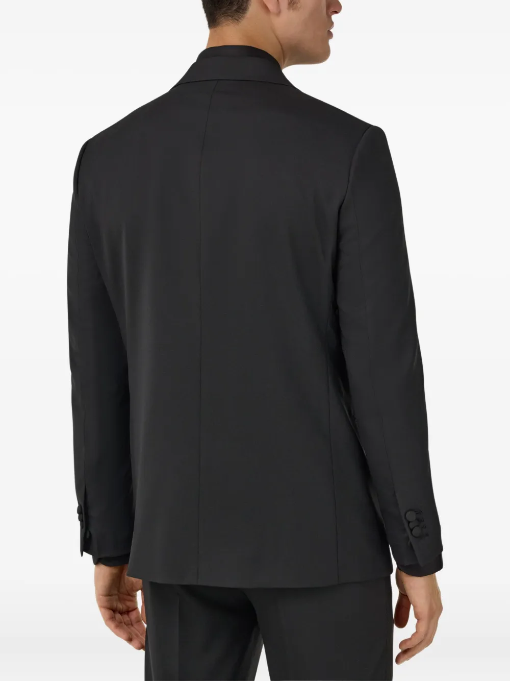 Boggi Milano Pak met puntige revers Zwart