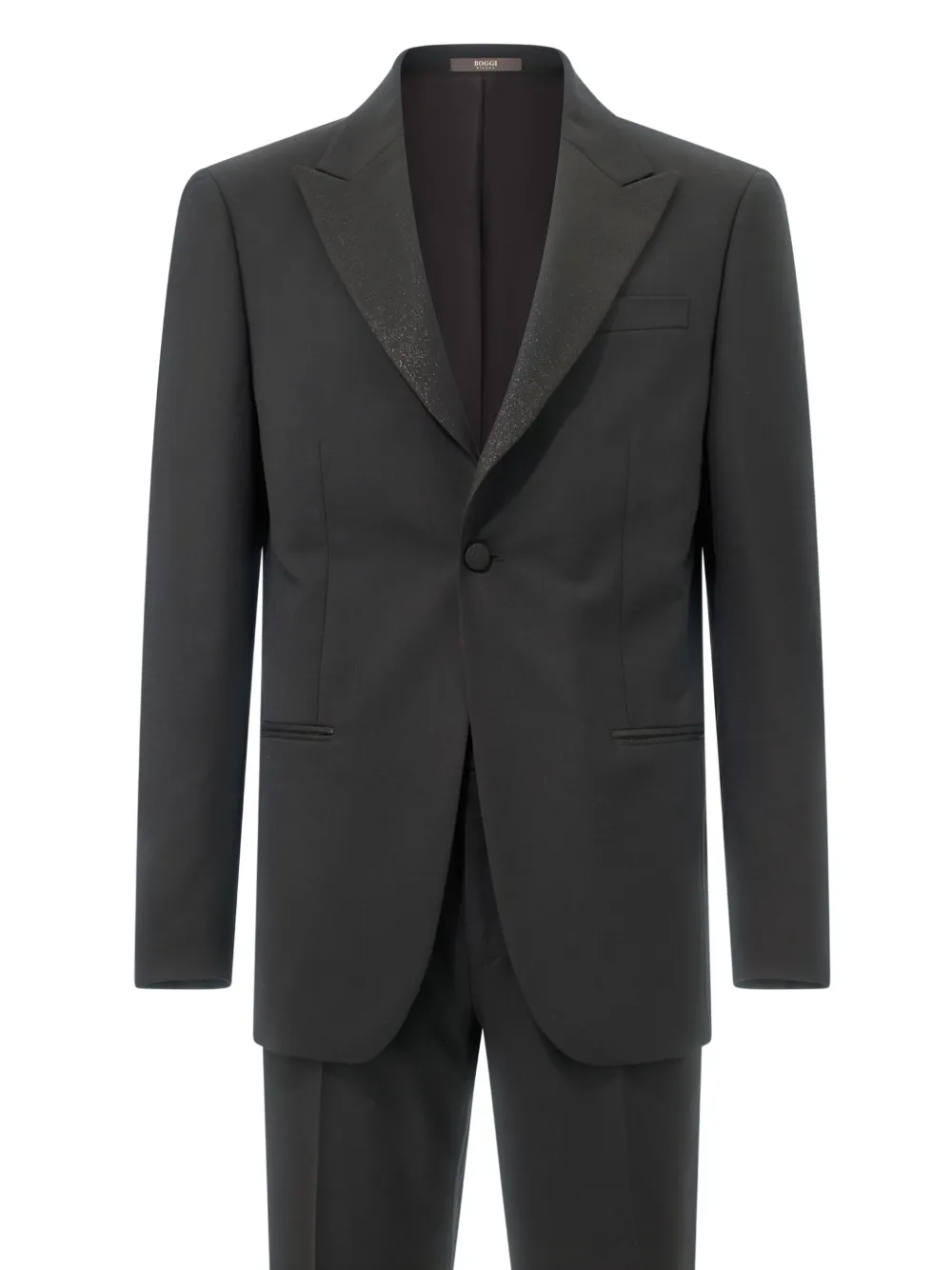 Boggi Milano Pak met puntige revers Zwart