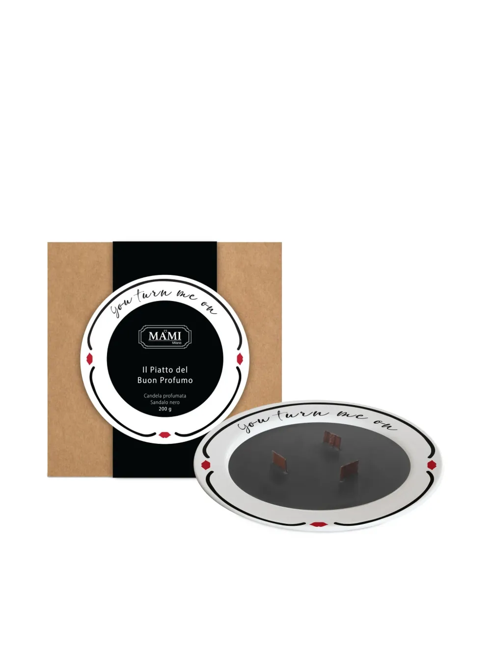 BACI MILANO You Turn Me On Sandalo candle - Zwart