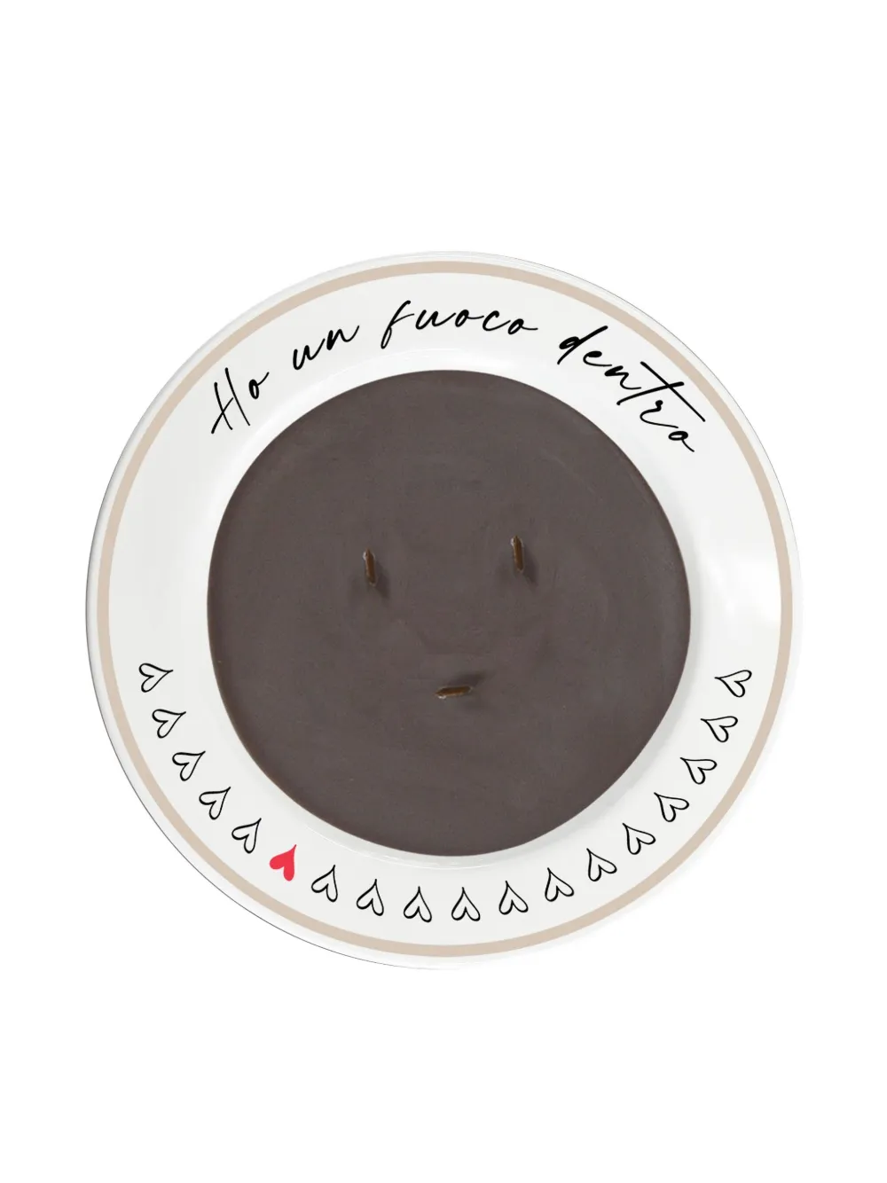 BACI MILANO hearts piccolo candle - Bruin