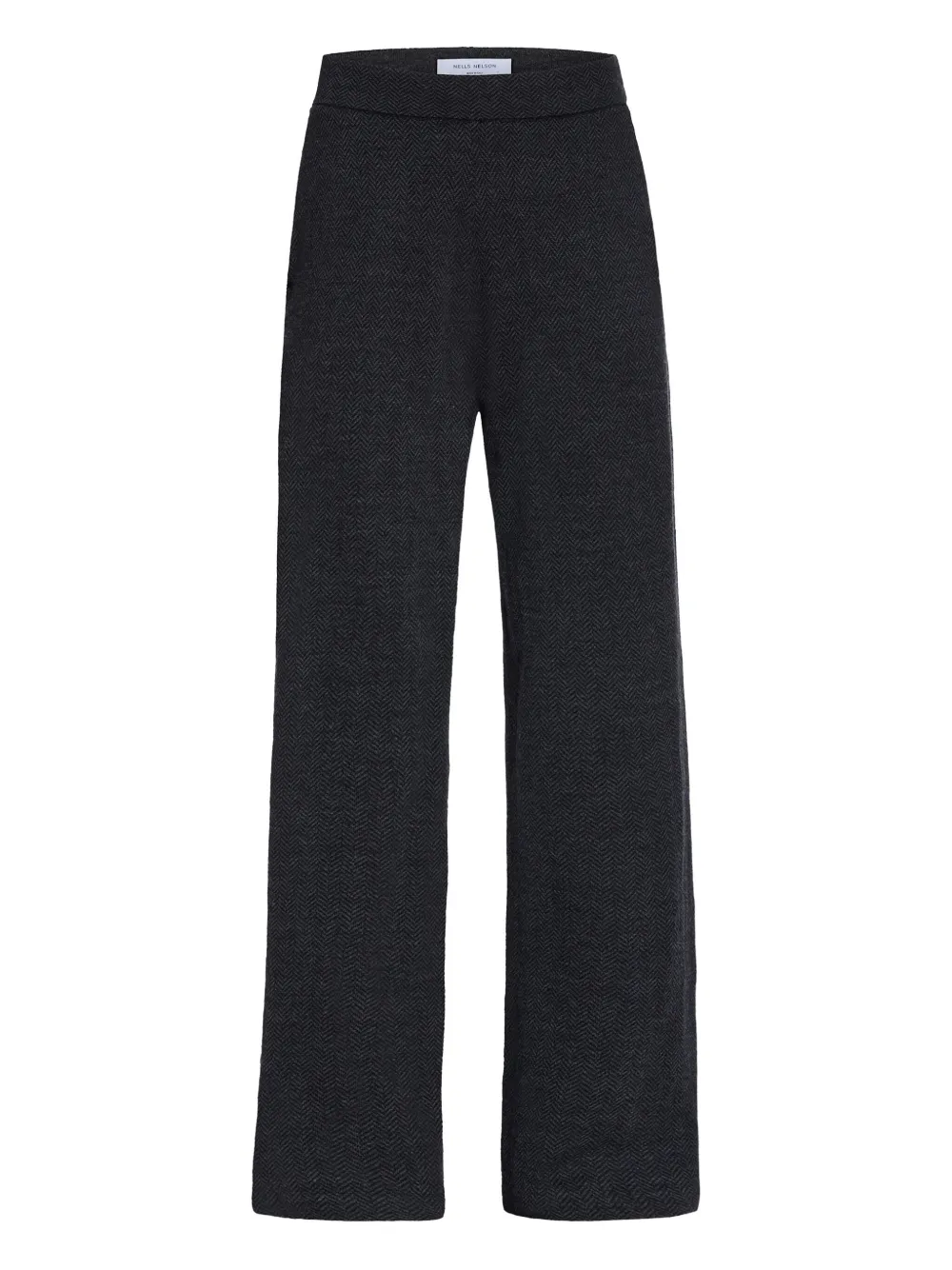 NELLS NELSON Danette herringbone-pattern trousers | Grey | Image 1