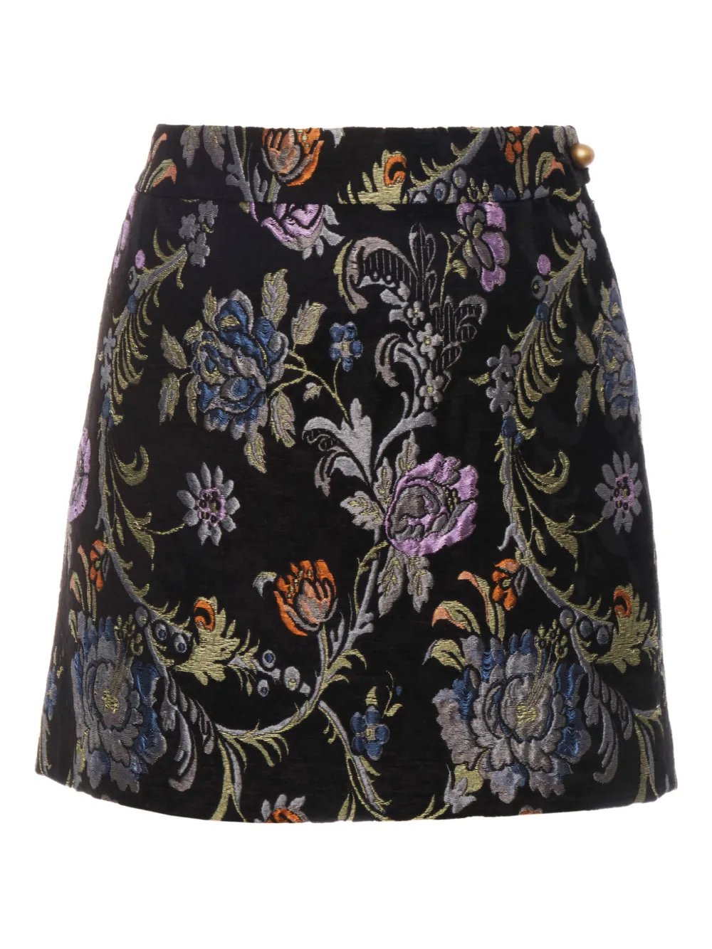 Chloé minijupe à fleurs en jacquard | noir | Image 1