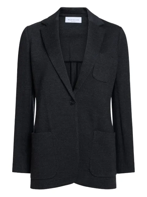 NELLS NELSON Geneve single-breasted herringbone blazer