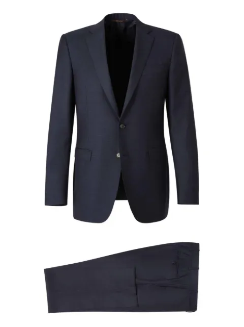 Canali notched-lapel single-breasted suit