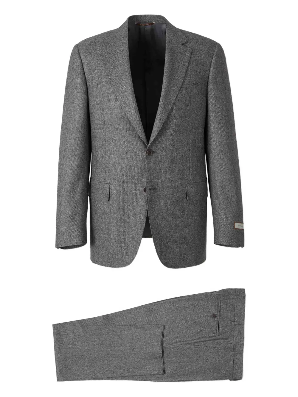Canali notched-lapel single-breasted suit | Grey | Image 1