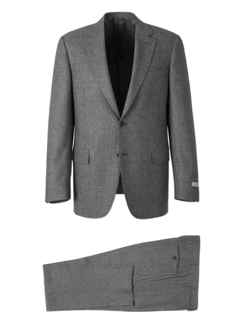 Canali notched-lapel single-breasted suit
