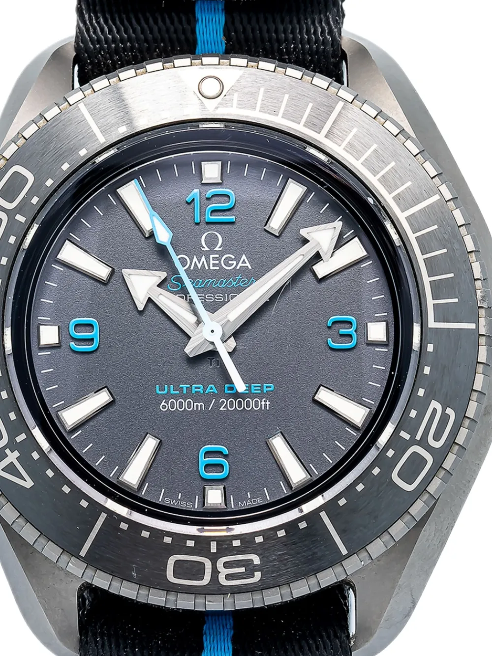 Pre-owned Omega Seamaster Planet Ocean 46mm In Black