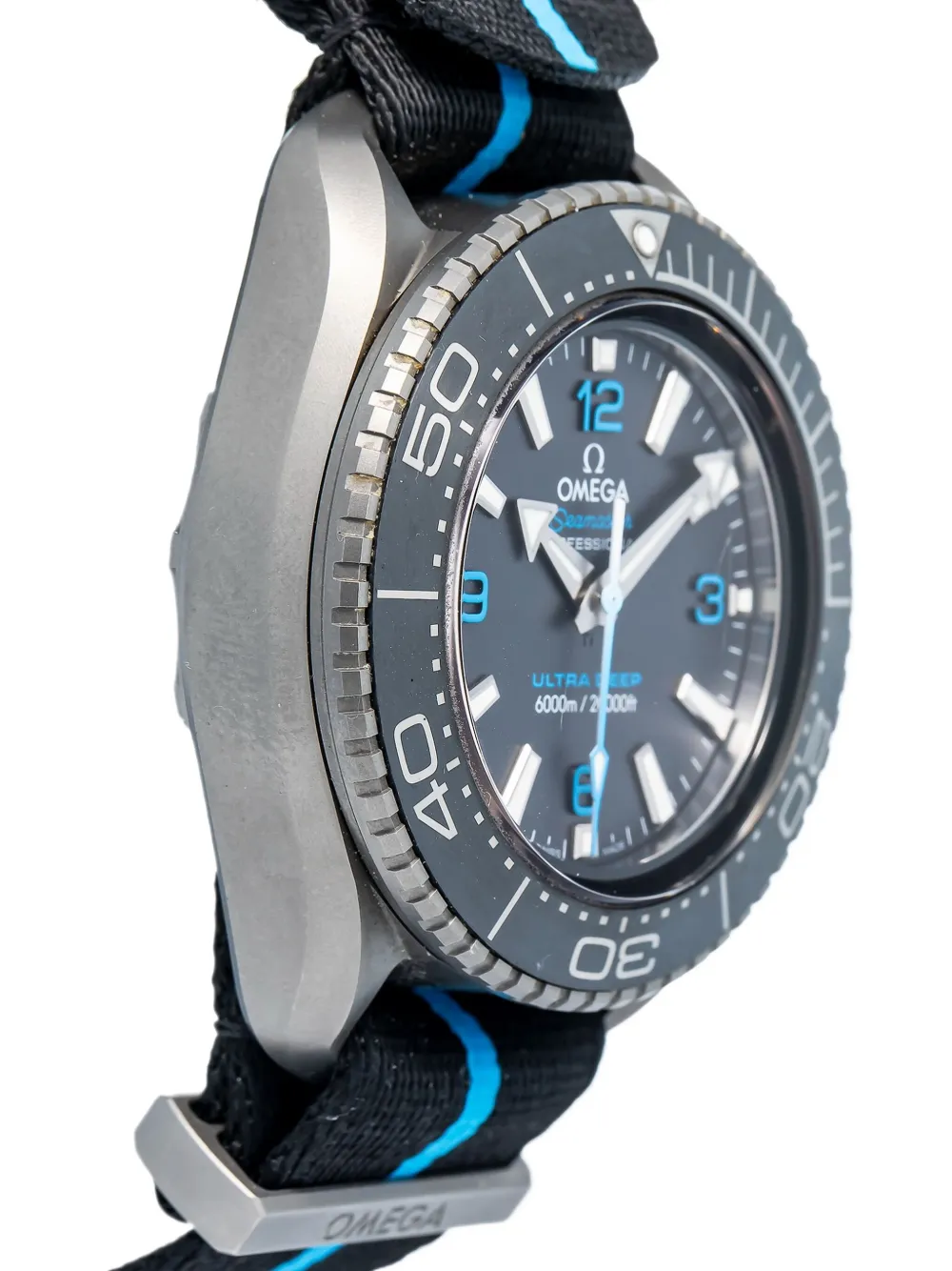 Pre-owned Omega Seamaster Planet Ocean 46mm In Black