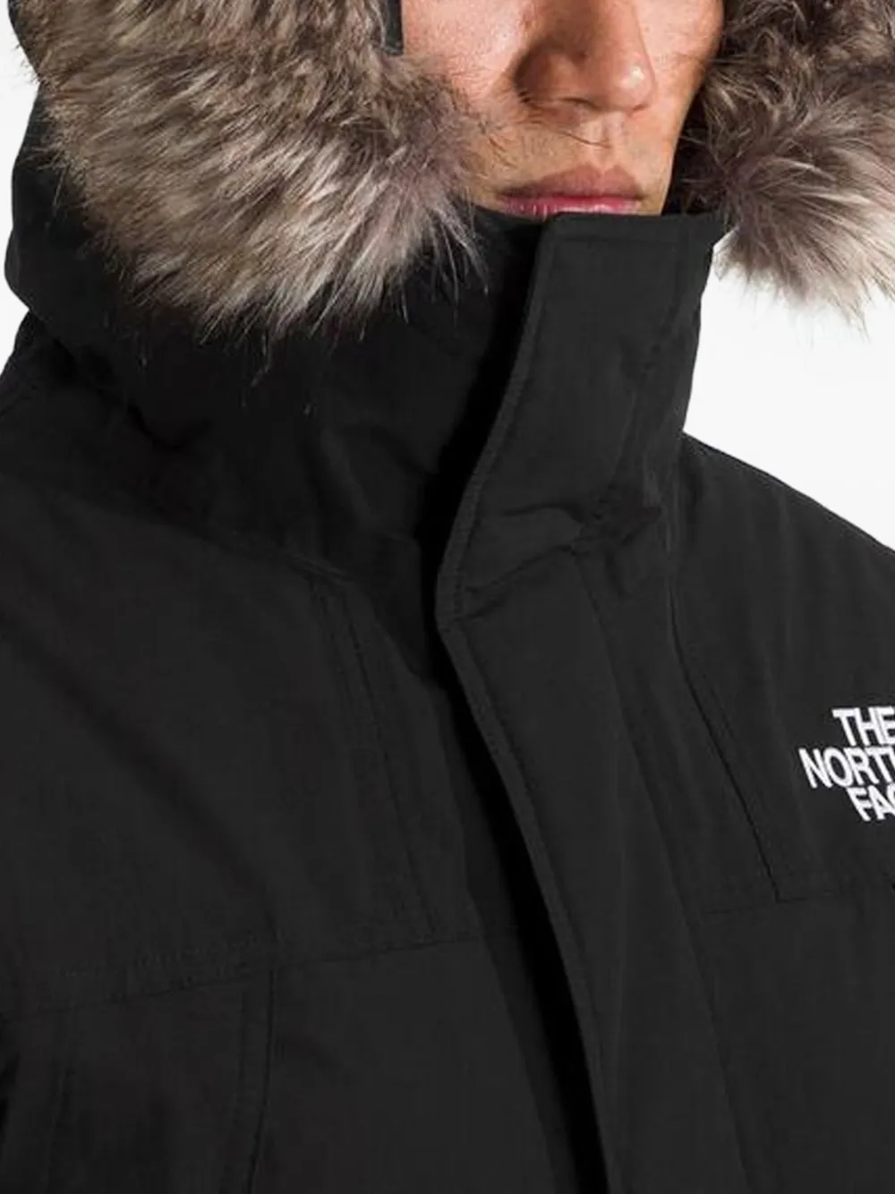 The North Face McMurdo parka met afwerking van bont Zwart