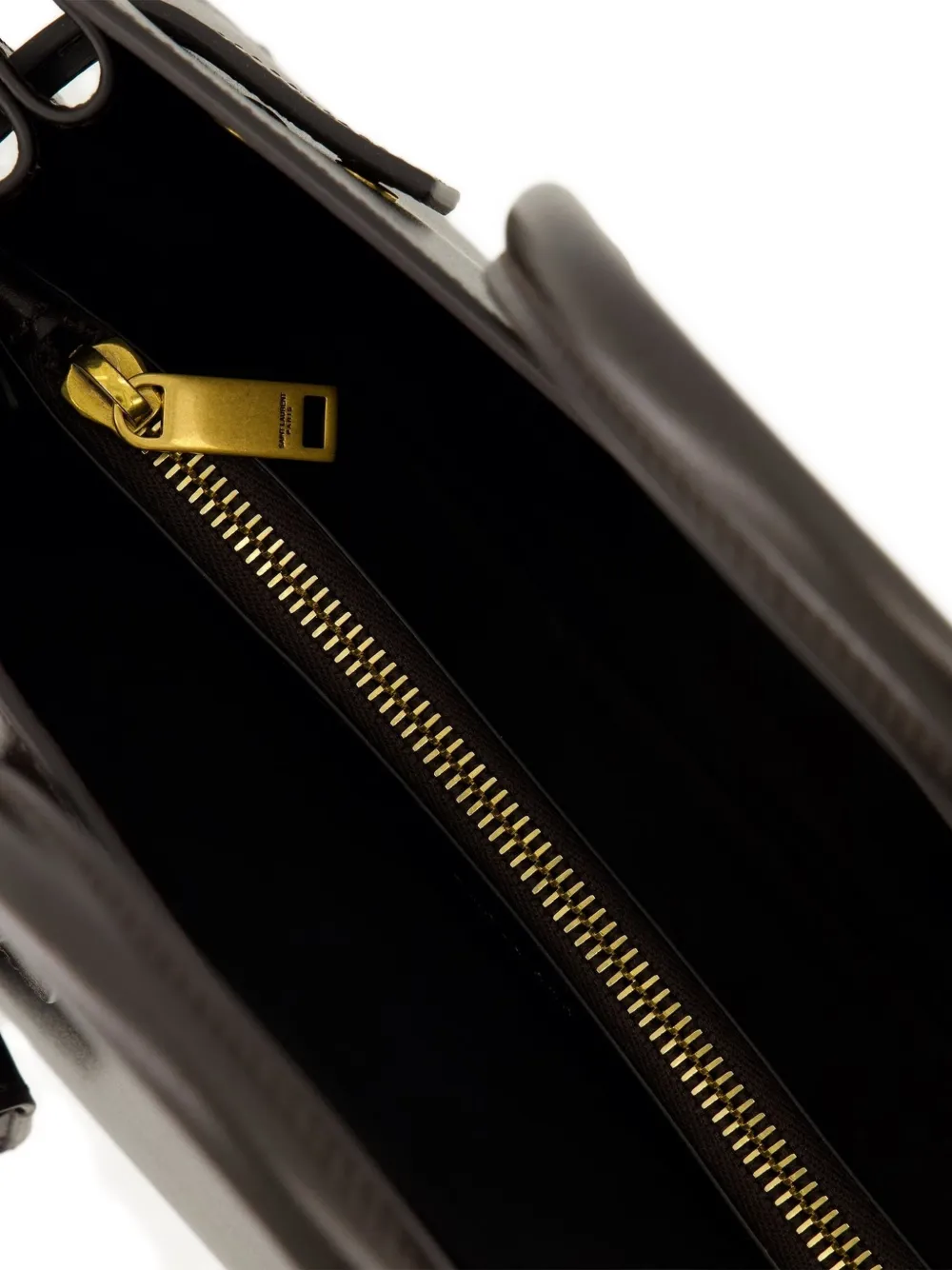 Saint Laurent Small Sac De Jour Leather Tote Bag In Brown