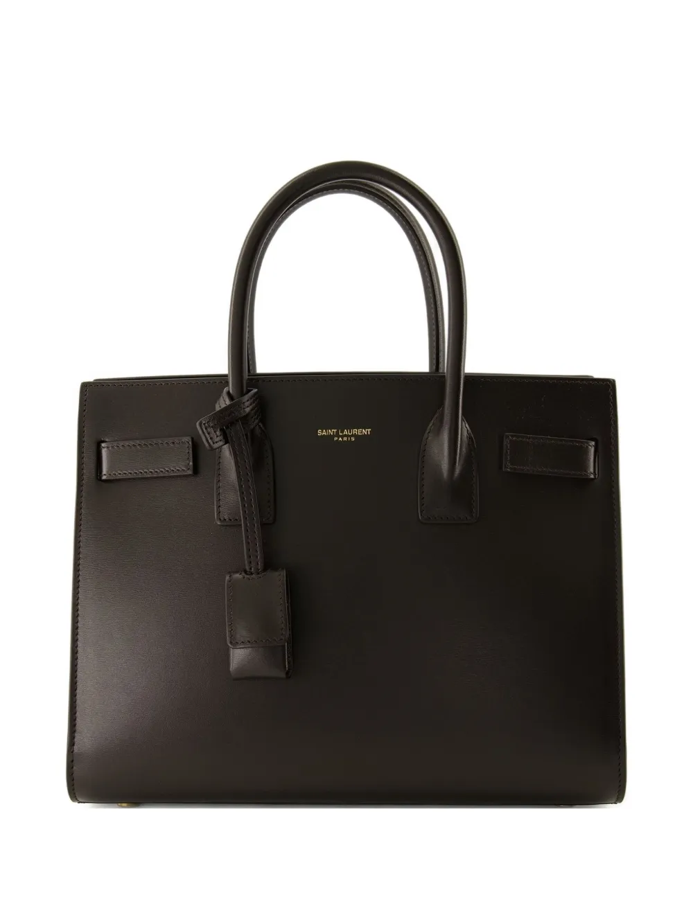 Saint Laurent small Sac De Jour leather tote bag - ブラウン