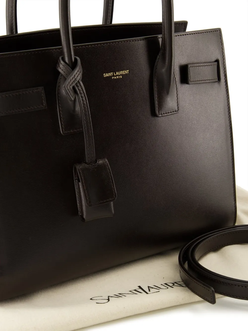 Saint Laurent Sac de Jour kleine shopper Bruin
