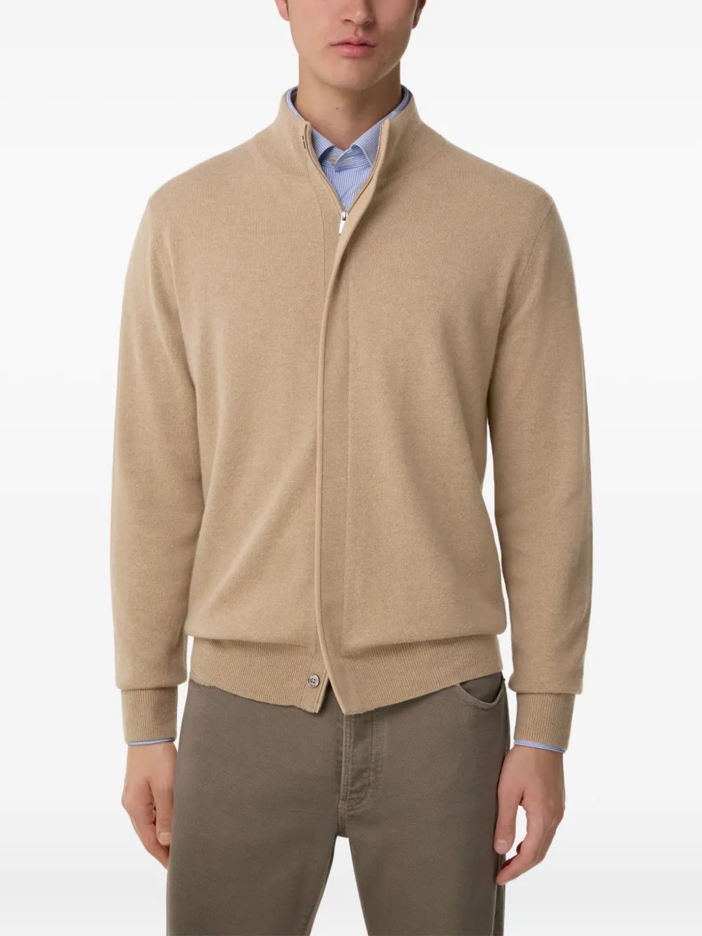 Boggi Milano Vest met rits Beige