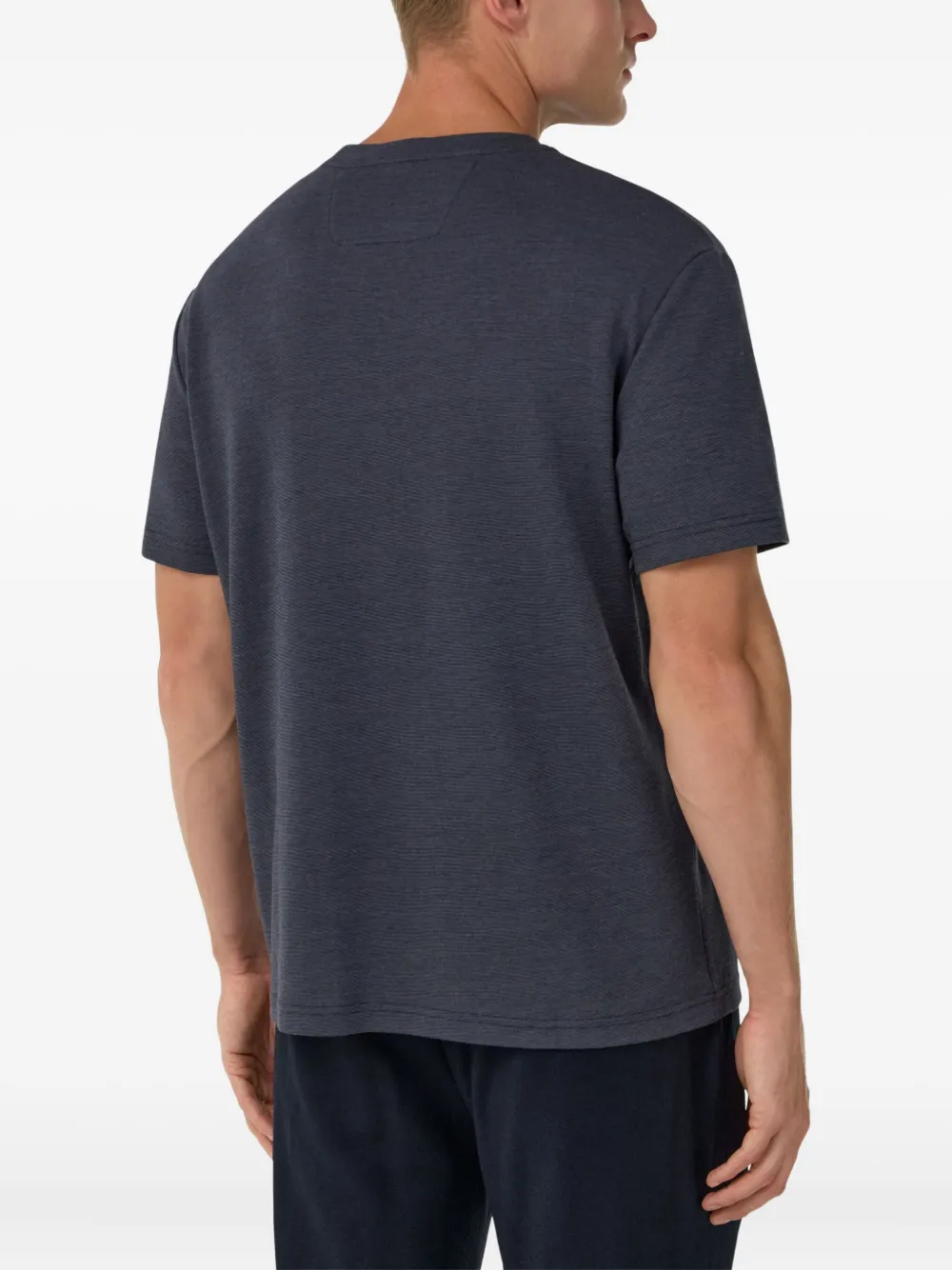 Boggi Milano T-shirt met logodetail Blauw