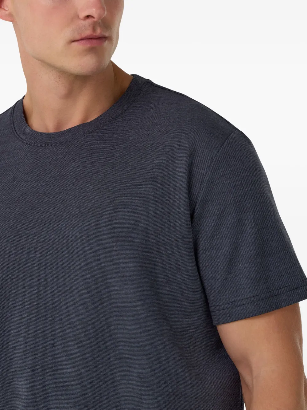 Boggi Milano T-shirt met logodetail Blauw