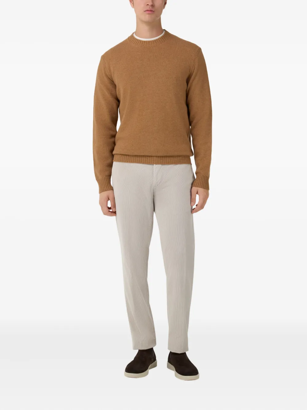 Boggi Milano Trui met ronde hals - Bruin