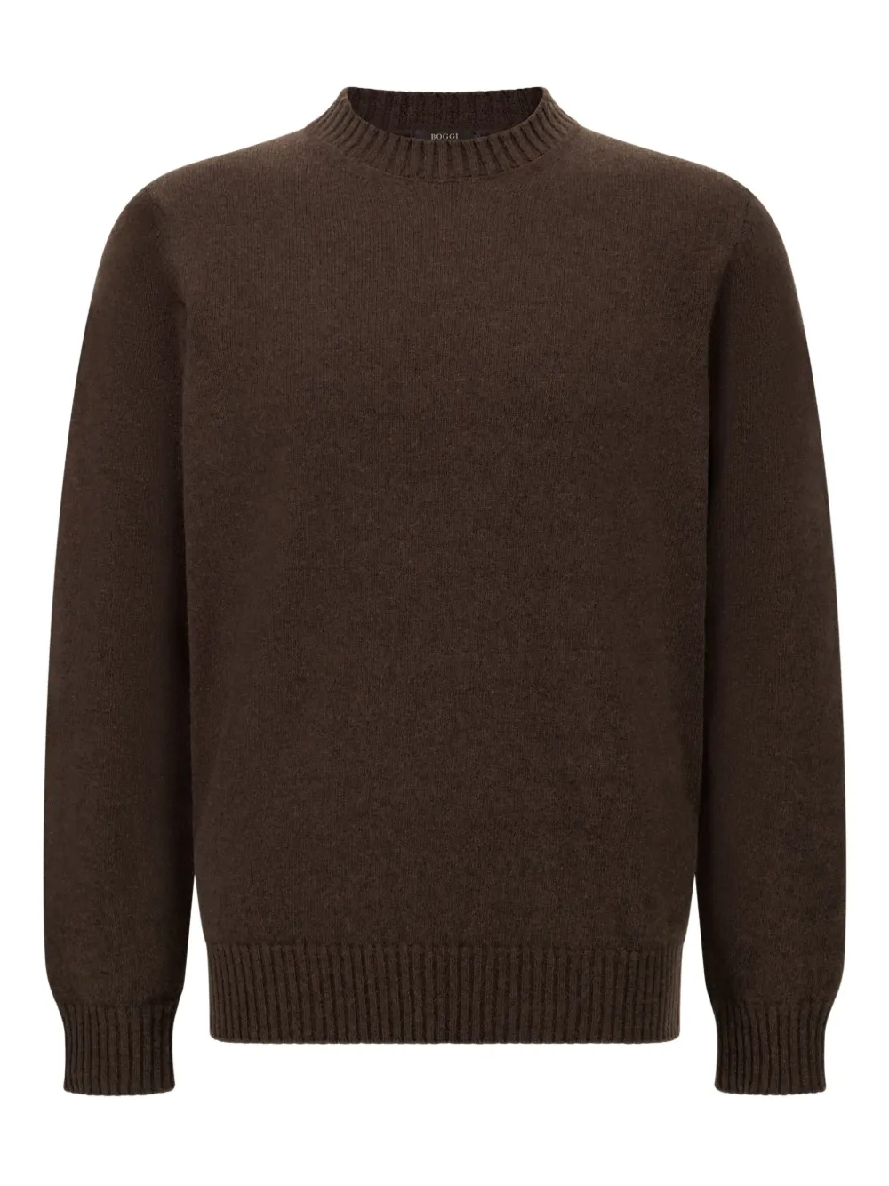 Boggi Milano suéter con cuello redondo | marrón | Image 1