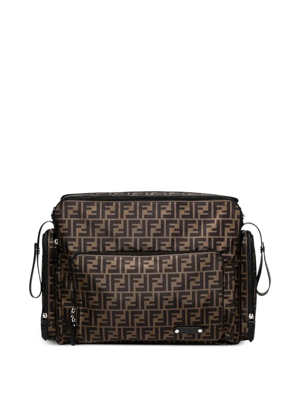 Fendi Kids logo changing bag - Braun