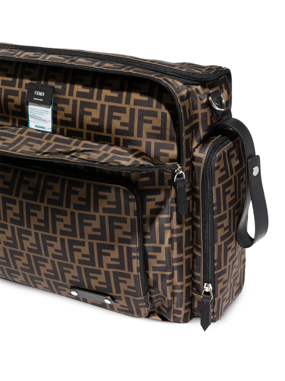  Fendi Kids Logo Changing Bag - Brown 