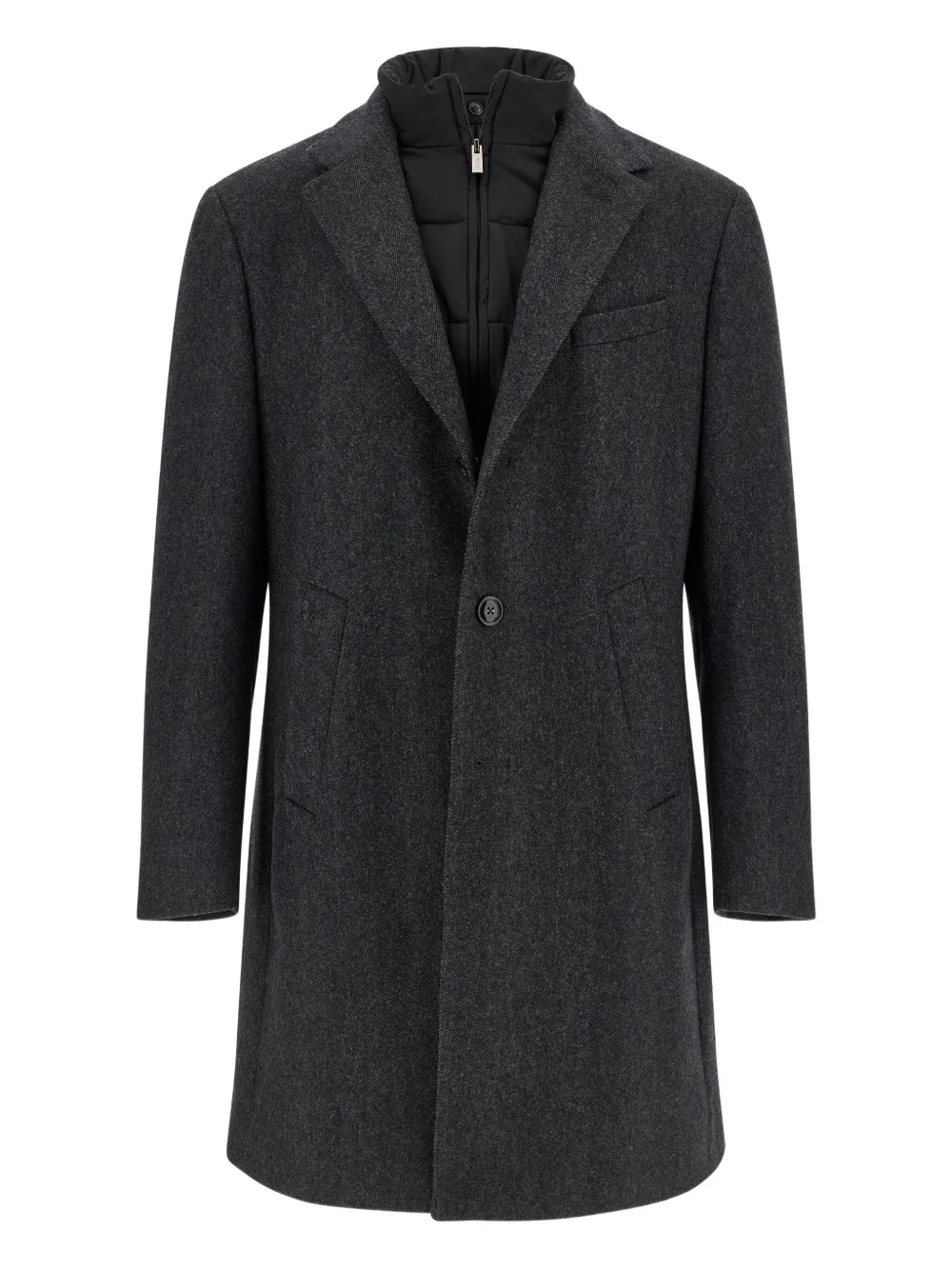 Boggi Milano removable gilet wool coat - グレー Boggi Milano removable gilet wool coat - グレー