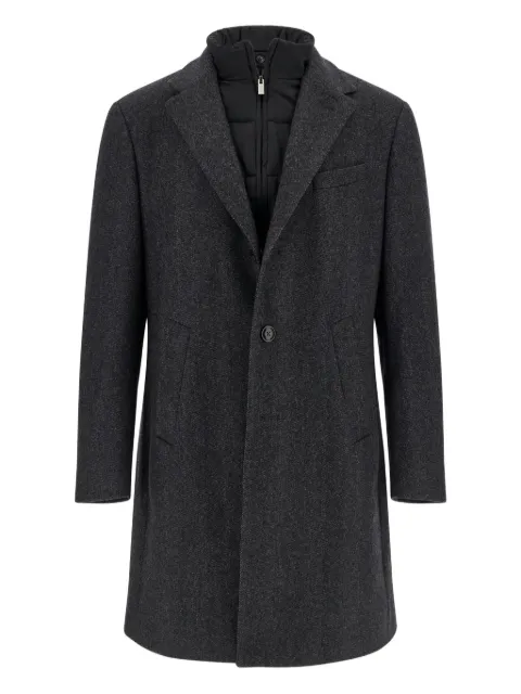 Boggi Milano removable gilet wool coat