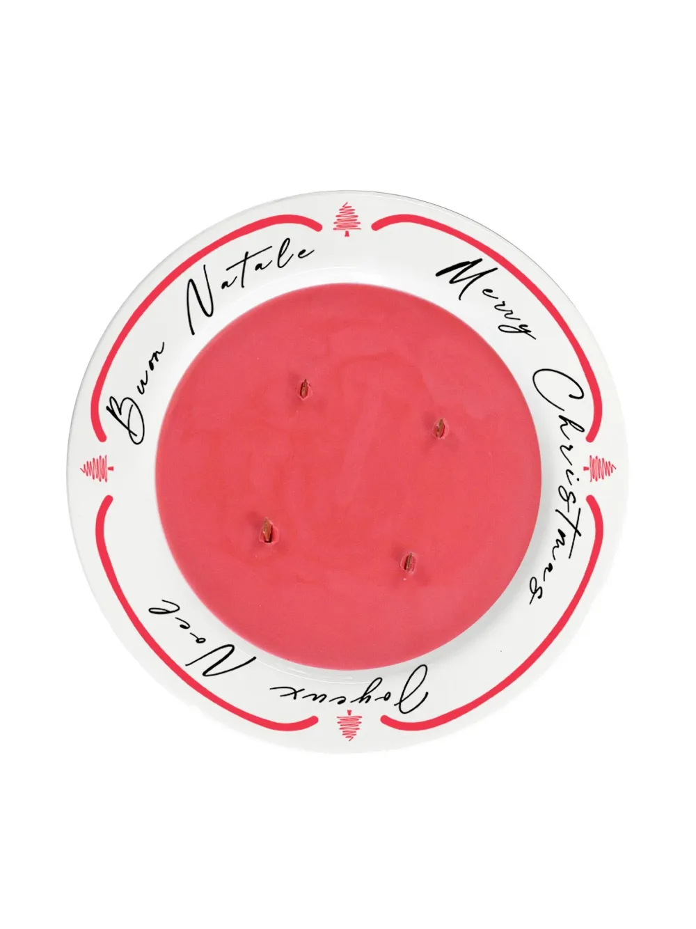 BACI MILANO Merry Xmas candle - Rood